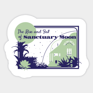 Sanctuary Moon in Blues Sticker